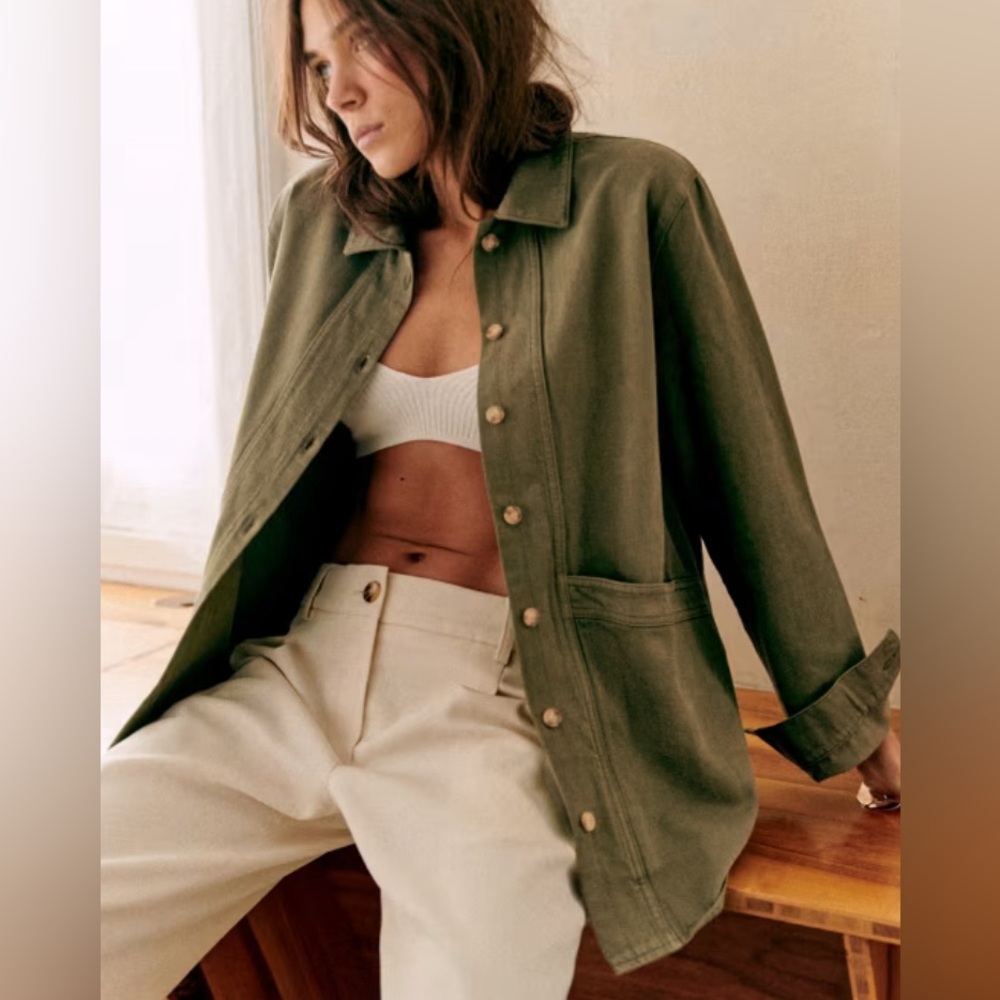 Sezane Will Jacket in Khaki